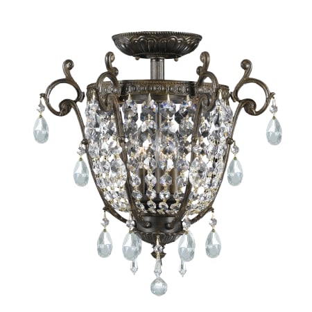 A large image of the Crystorama Lighting Group 5183-CL English Bronze / Hand Polished