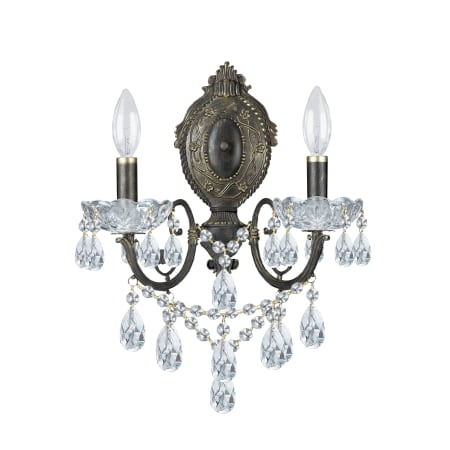 A large image of the Crystorama Lighting Group 5192-CL English Bronze / Swarovski Spectra