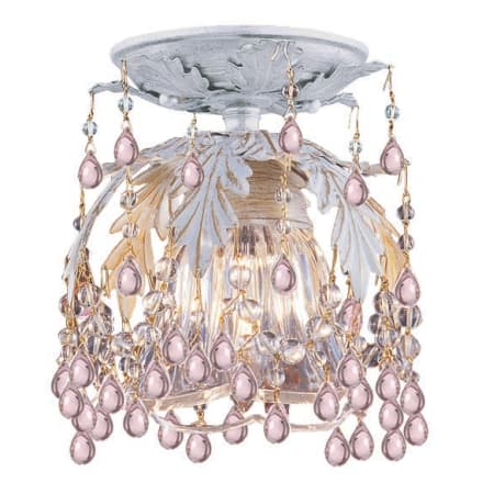A large image of the Crystorama Lighting Group 5230 Antique White / Rose