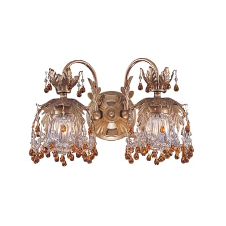 A large image of the Crystorama Lighting Group 5232 Antique White / Amber