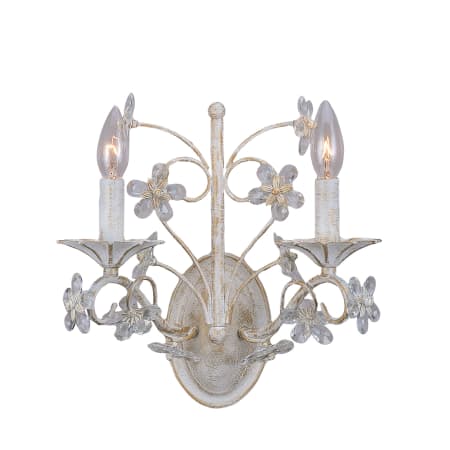 A large image of the Crystorama Lighting Group 5402 Antique White