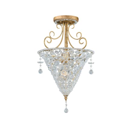 A large image of the Crystorama Lighting Group 5900 Burnished Gold / Clear
