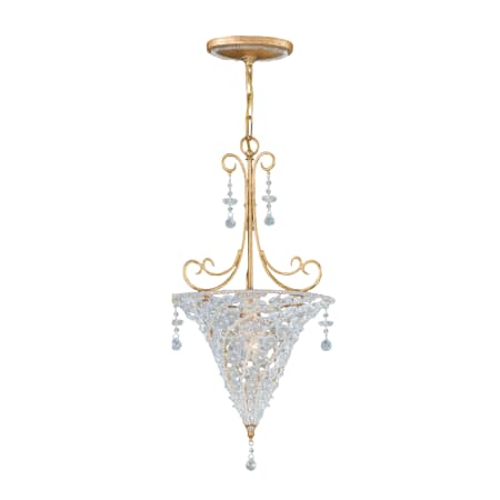 A large image of the Crystorama Lighting Group 5902 Burnished Gold / Clear