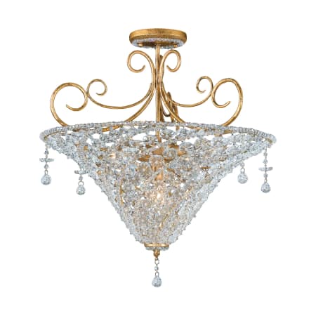 A large image of the Crystorama Lighting Group 5903 Burnished Gold / Clear