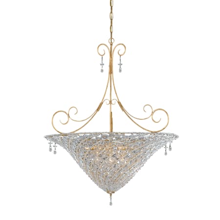 A large image of the Crystorama Lighting Group 5907 Burnished Gold / Clear