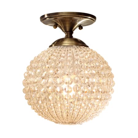 A large image of the Crystorama Lighting Group 6750-AB Antique Brass / Hand Polished