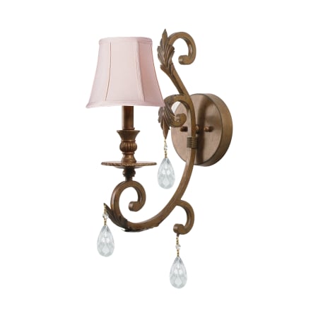 A large image of the Crystorama Lighting Group 6901-CL-MWP Florentine Bronze