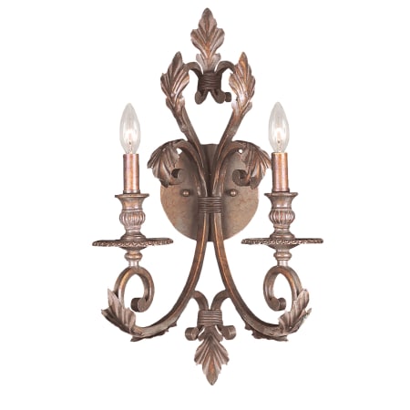 A large image of the Crystorama Lighting Group 6912 Florentine Bronze