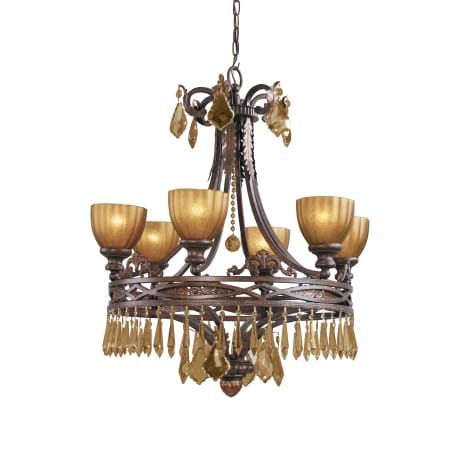 A large image of the Crystorama Lighting Group 6946 Espresso / Golden Teak Hand Polished