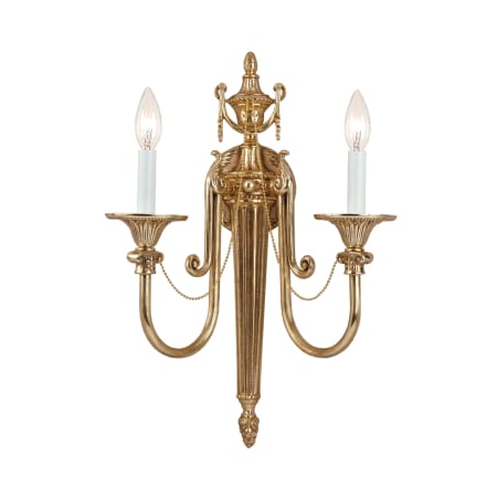 A large image of the Crystorama Lighting Group 7002 Olde Brass