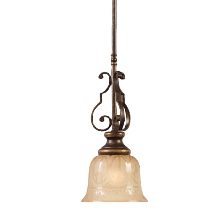 A large image of the Crystorama Lighting Group 7421 Bronze Umber