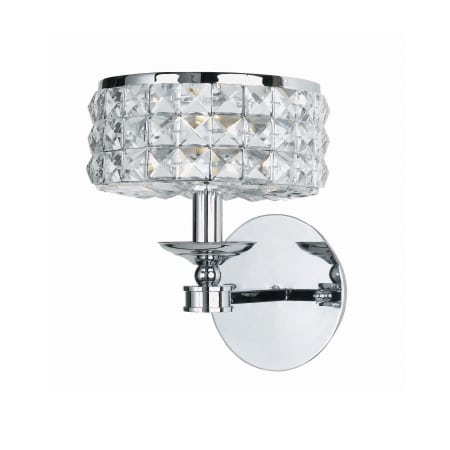 A large image of the Crystorama Lighting Group 801-CL-MWP Polished Chrome