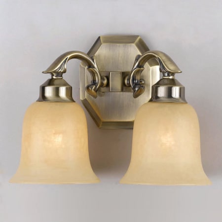 A large image of the Crystorama Lighting Group 872 Aged Brass