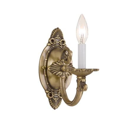A large image of the Crystorama Lighting Group 9111 Antique Brass