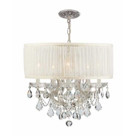 A large image of the Crystorama Lighting Group 4415-CH-SAW-CL-MWP Polished Chrome