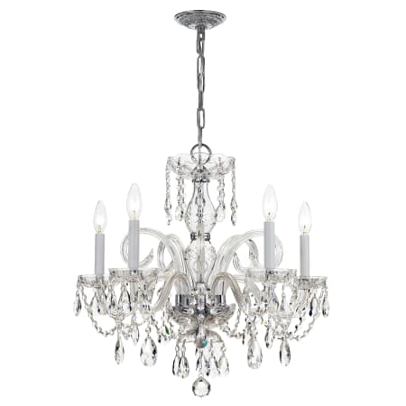 A large image of the Crystorama Lighting Group 1005-CL-MWP Polished Chrome