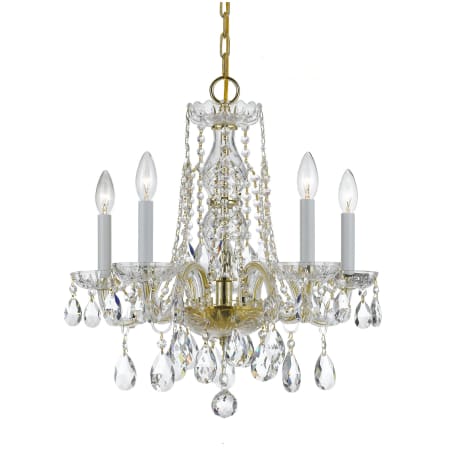 A large image of the Crystorama Lighting Group 1061-CL-MWP Polished Brass