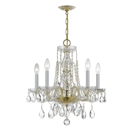 A large image of the Crystorama Lighting Group 1061-CL-S Polished Brass