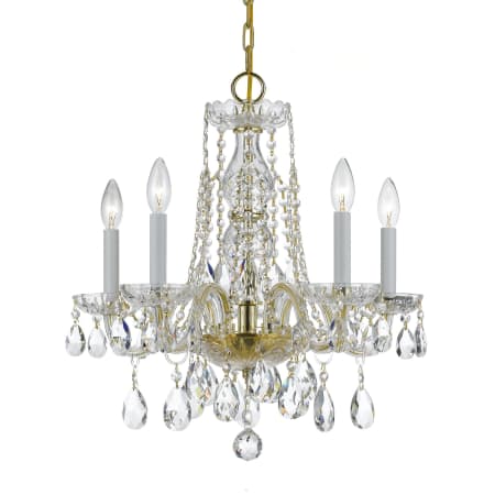 A large image of the Crystorama Lighting Group 1061-CL-S Polished Brass