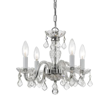 A large image of the Crystorama Lighting Group 1064-CL-I Polished Chrome