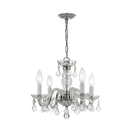 A large image of the Crystorama Lighting Group 1064-CL-S Polished Chrome