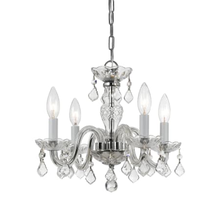 A large image of the Crystorama Lighting Group 1064-CL-S Polished Chrome