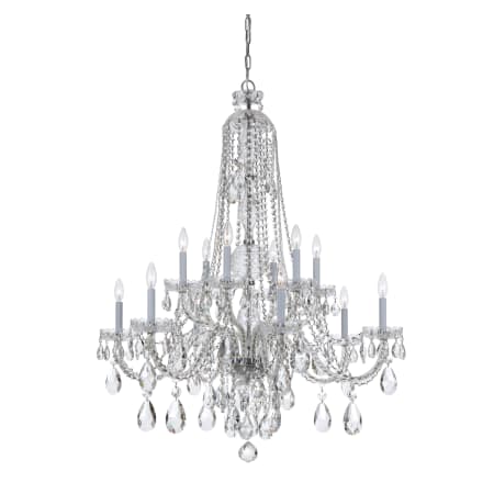 A large image of the Crystorama Lighting Group 1112-CL-MWP Polished Chrome