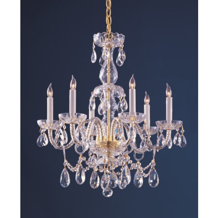 A large image of the Crystorama Lighting Group 1126-CL-MWP Polished Brass