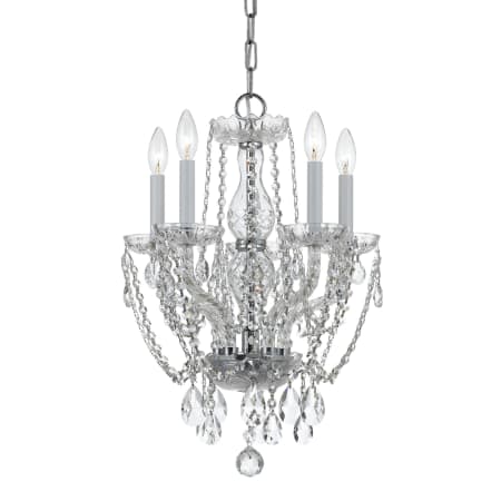 A large image of the Crystorama Lighting Group 1129-CL-S Polished Chrome