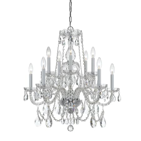 A large image of the Crystorama Lighting Group 1130-CL-SAQ Polished Chrome