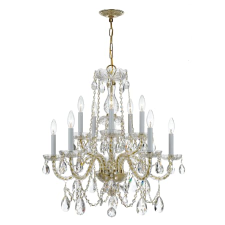 A large image of the Crystorama Lighting Group 1130-CL-MWP Polished Brass