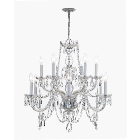 A large image of the Crystorama Lighting Group 1135-CL-S Polished Chrome