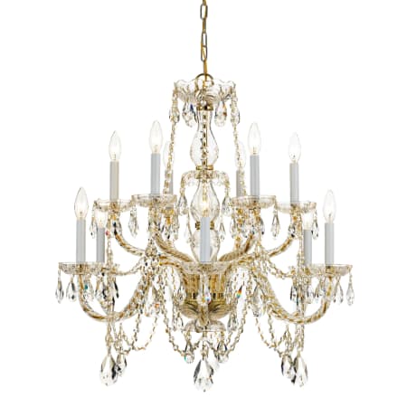 A large image of the Crystorama Lighting Group 1135-CL-MWP Polished Brass