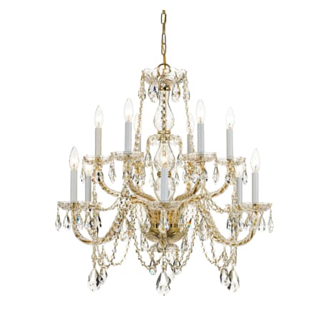 A large image of the Crystorama Lighting Group 1135-CL-SAQ Polished Brass