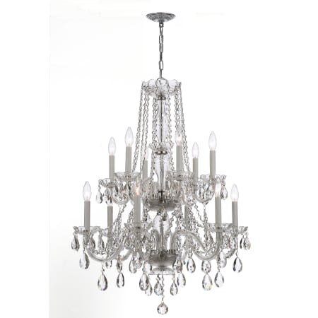 A large image of the Crystorama Lighting Group 1137-CL-S Polished Chrome