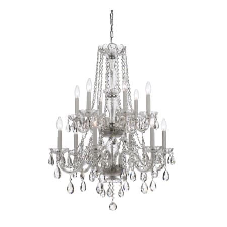 A large image of the Crystorama Lighting Group 1137-CL-SAQ Polished Chrome