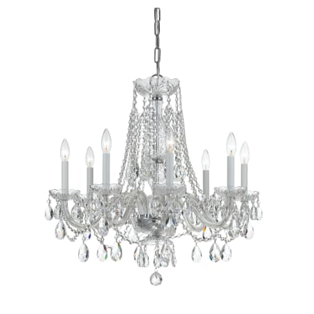 A large image of the Crystorama Lighting Group 1138-CL-MWP Polished Chrome