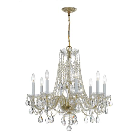 A large image of the Crystorama Lighting Group 1138-CL-MWP Polished Brass