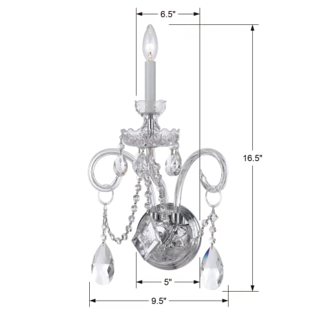 A large image of the Crystorama Lighting Group 1141-CL-S Alternate Image