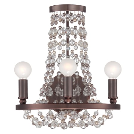 A large image of the Crystorama Lighting Group 1542-MWP Chocolate Bronze