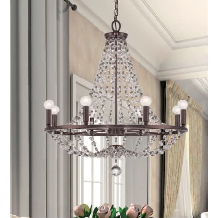 A large image of the Crystorama Lighting Group 1548-MWP Crystorama Lighting Group 1548-MWP