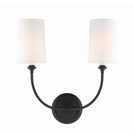 A large image of the Crystorama Lighting Group 2242 Black Forged