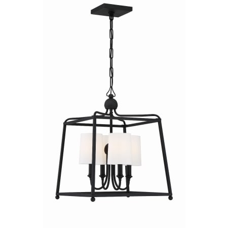 A large image of the Crystorama Lighting Group 2245 Black Forged