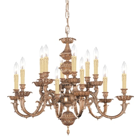 A large image of the Crystorama Lighting Group 2412 Olde Brass