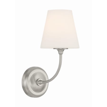 A large image of the Crystorama Lighting Group 2441-OP Brushed Nickel