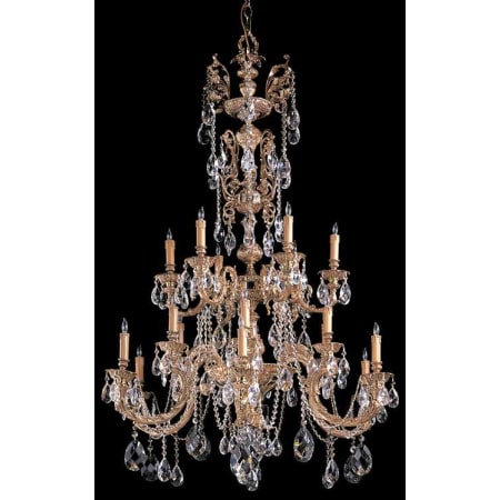 A large image of the Crystorama Lighting Group 2718-CL-S Olde Brass