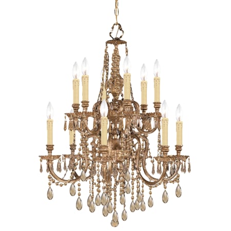 A large image of the Crystorama Lighting Group 2812-GT-MWP Olde Brass