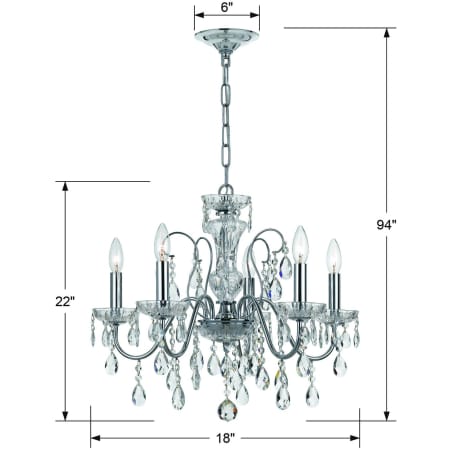 A large image of the Crystorama Lighting Group 3025-CL-S Alternate Image