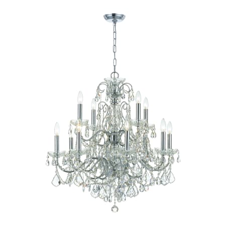 A large image of the Crystorama Lighting Group 3228-CL-S Polished Chrome
