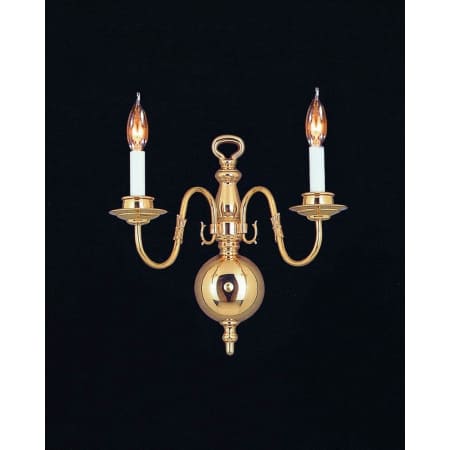 A large image of the Crystorama Lighting Group 4082 Polished Brass
